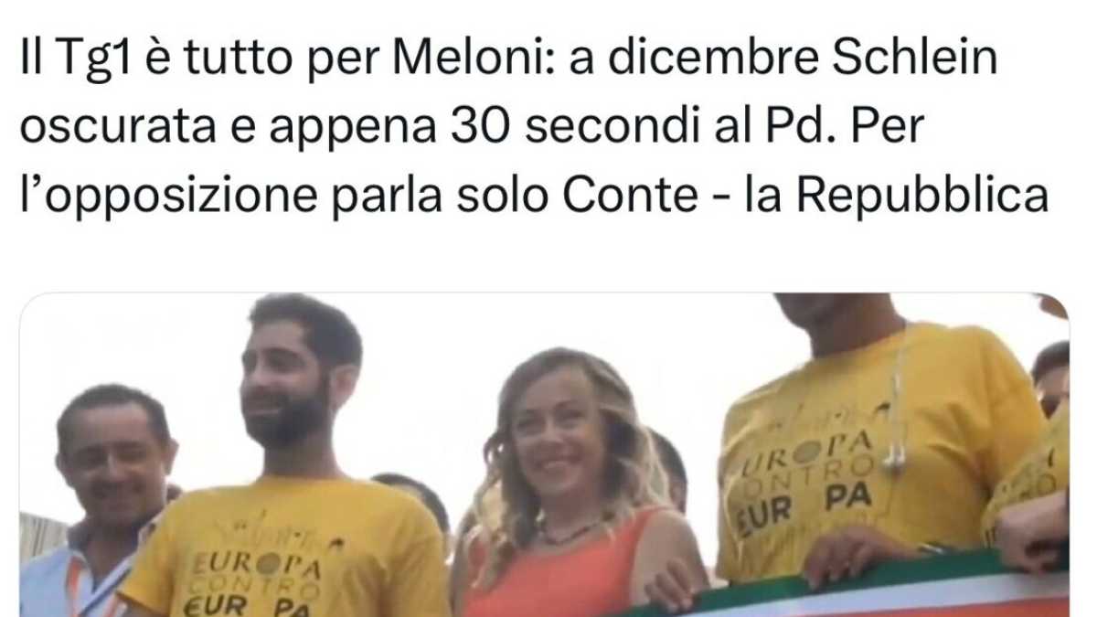 Immagine di Secondo Repubblica il Tg1 non dà spazio al Pd. Non è così