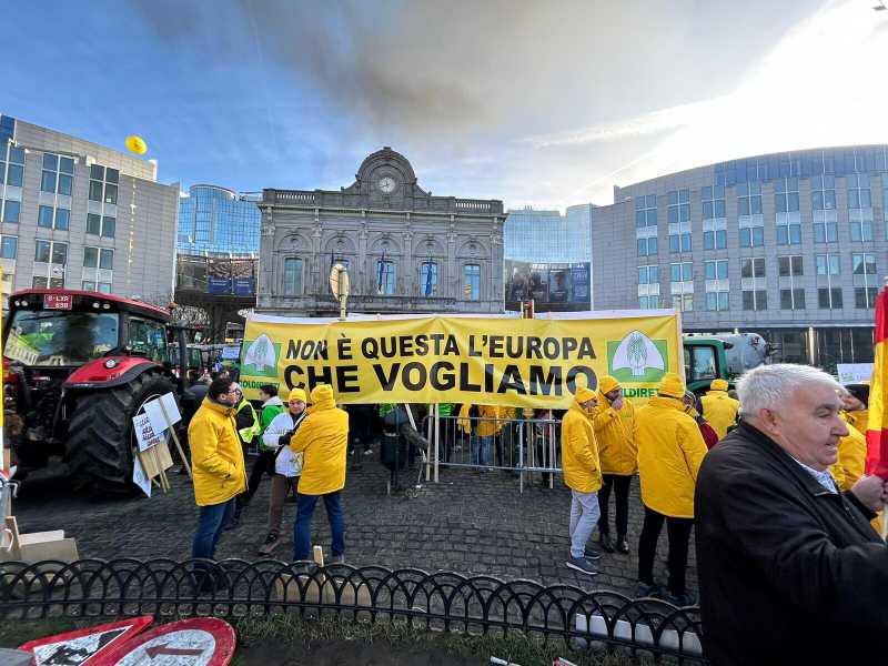 Trattori a Bruxelles. Foto di Pietro Guastamacchia&nbsp;