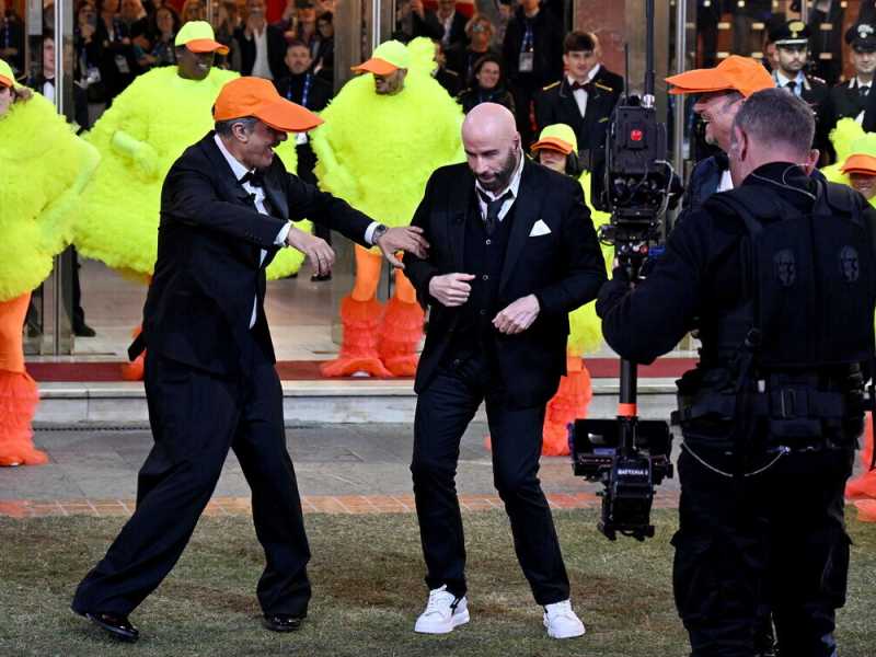 John Travolta al Festival di Sanremo - foto Ansa