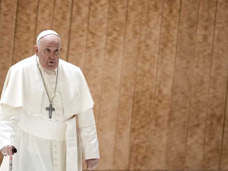 Papa Francesco (foto di Andrew Medichini per Ap, via LaPresse)  