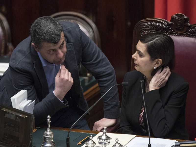 Arturo Scotto e Laura Boldrini (Roberto Monaldo / LaPresse)&nbsp;<br />