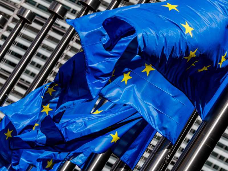 &nbsp;Bandiere dell'Unione Europea - foto Ansa