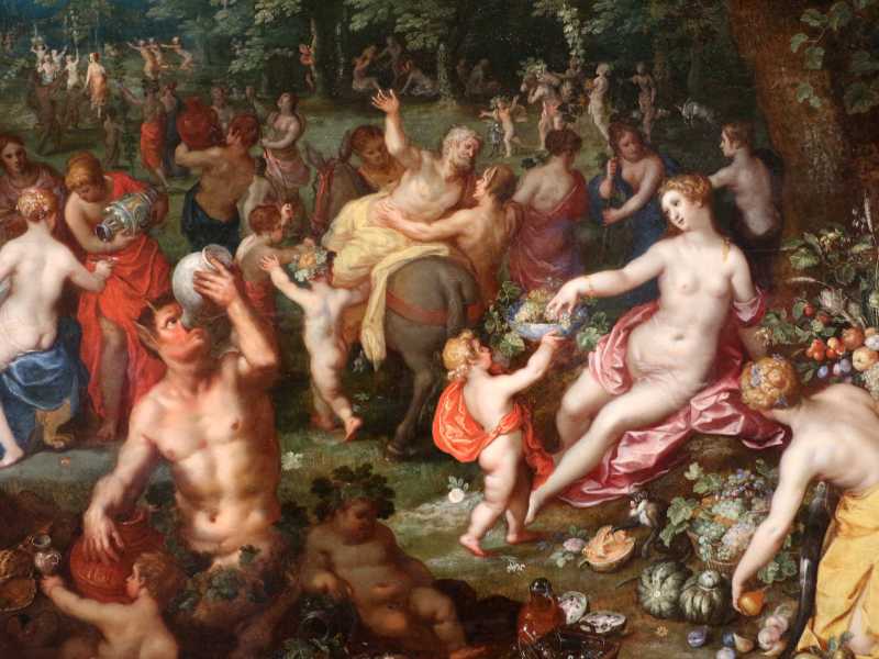 Jan Brughel il vecchio, Un baccanale, 1608-1616 ca <br />