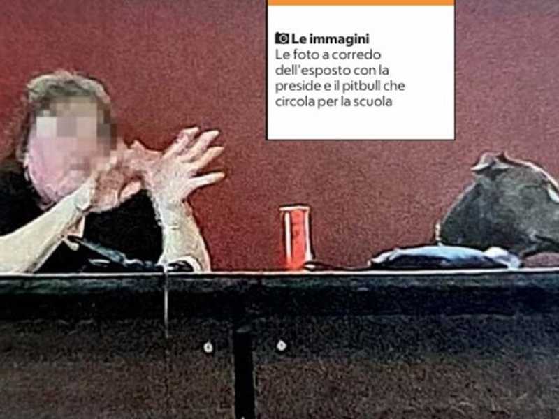 la foto della preside pubblicata sulla "Repubblica"&nbsp;<br />