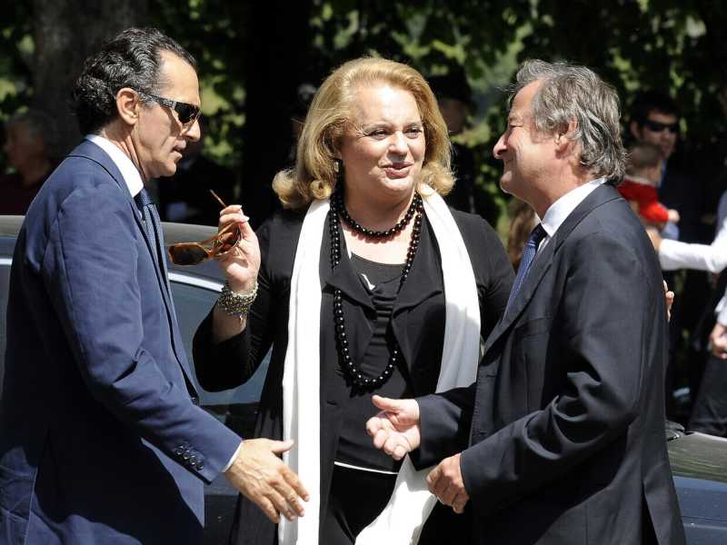 ra Von Furstenberg nel 2009 tra Ferdinando Brachetti Peretti e Cristiano Rattazzi<br />
