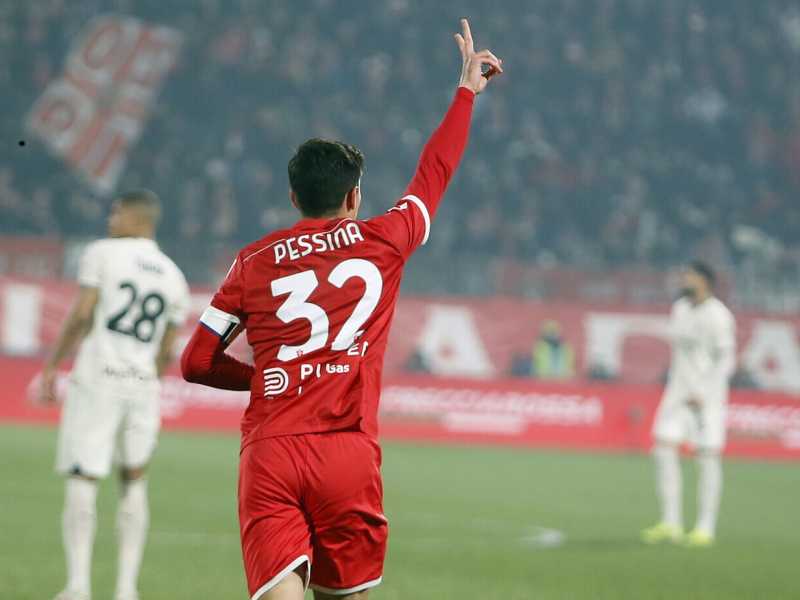Matteo Pessina ha segnato il primo gol contro il Milan nel successo del Monza per 4-2 (foto LaPresse)<div>&nbsp;</div>