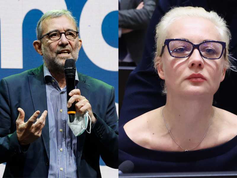 &nbsp;Roberto giachetti, Yulia Navalnaya - foto Ansa