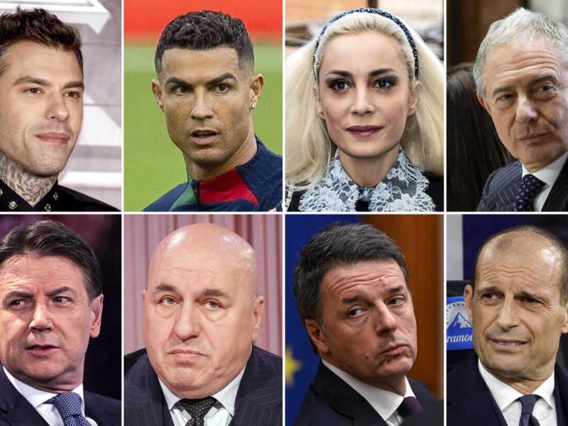 &nbsp;Alcuni dei personaggi pubblici "spiati" nell'ambito dell'inchiesta sul presunto dossieraggio