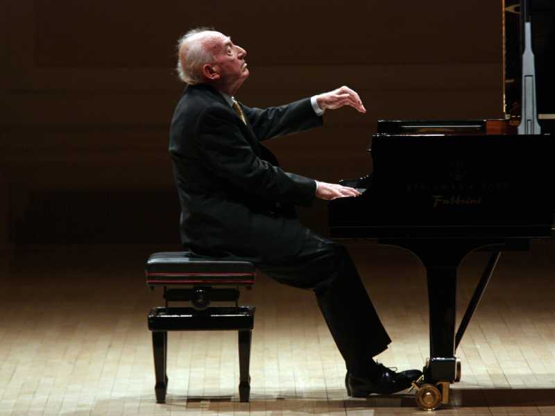 Maurizio Pollini al Carnegie Hall nel 2019 (Hiroyuki Ito/Getty Images)&nbsp;<br />