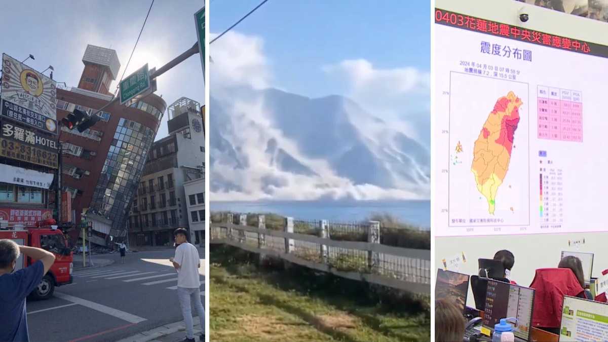Immagine di Taiwan è stata colpita dal più grande terremoto degli ultimi 25 anni