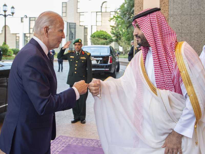  Joe Biden e Mohammed bin Salman (foto Ansa)