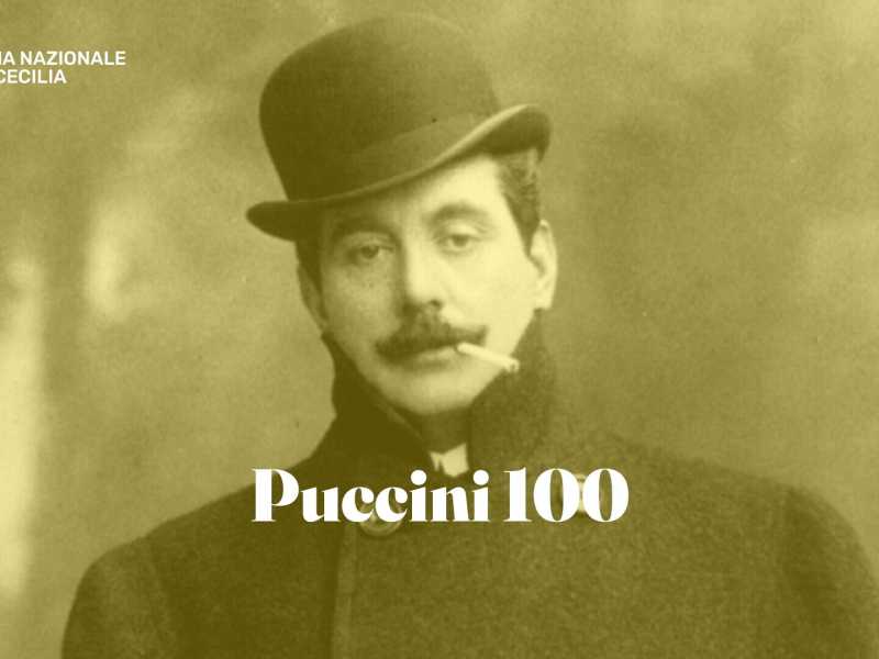 &nbsp;La copertina della mostra "Puccini 100" - foto dal sito dell'Accademia nazionale di Santa Cecilia