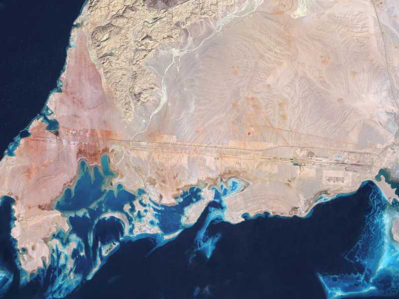 Un'immagine rendering del progetto Neom, dove sorge anche The Line - foto via Getty Images
