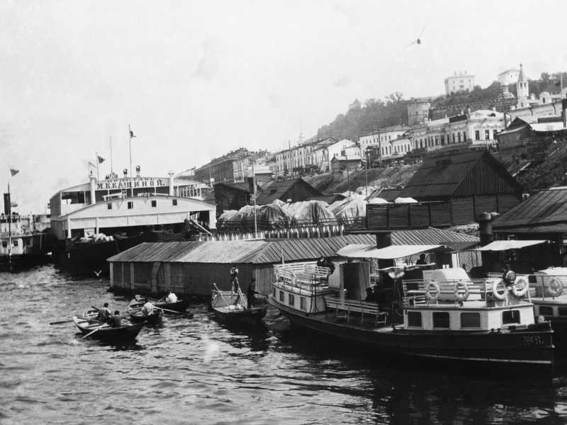 Odessa dal porto, durante la guerra del 1914-1918. (Foto di Hulton-Deutsch Collection/CORBIS/Getty Images) <br />