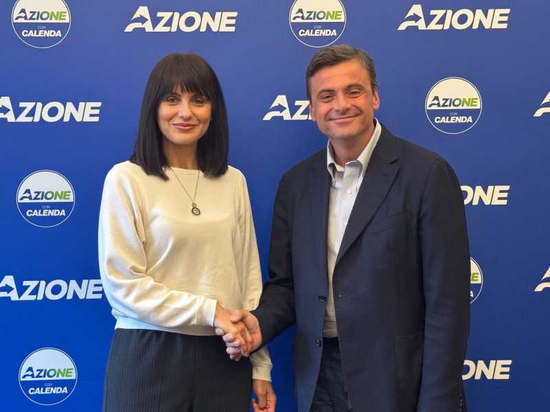 &nbsp;Nataliya Kudryk e Carlo Calenda - foto Twitter