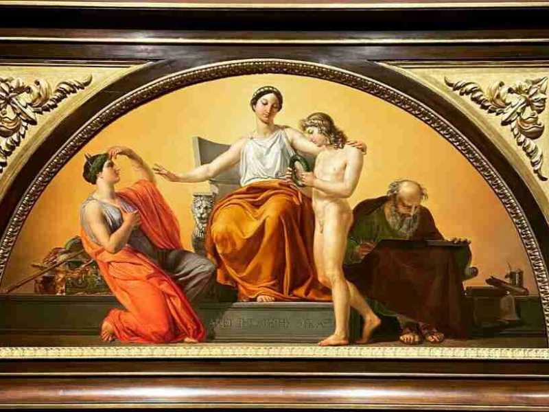 <span style="font-size: 13px;"><i>La Virt&ugrave; accarezza il Merito e allontana l&rsquo;Ignoranza al cospetto dello Studio di Pelagio Palagi (1775-1860) e Francesco Hayez (1791-1882)</i></span>