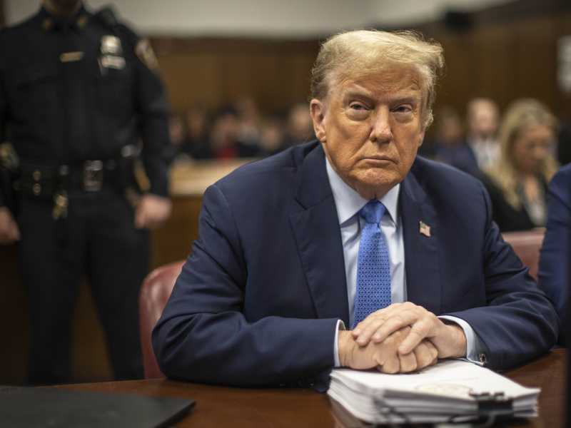  Donald Trump a processo - foto Getty Images 