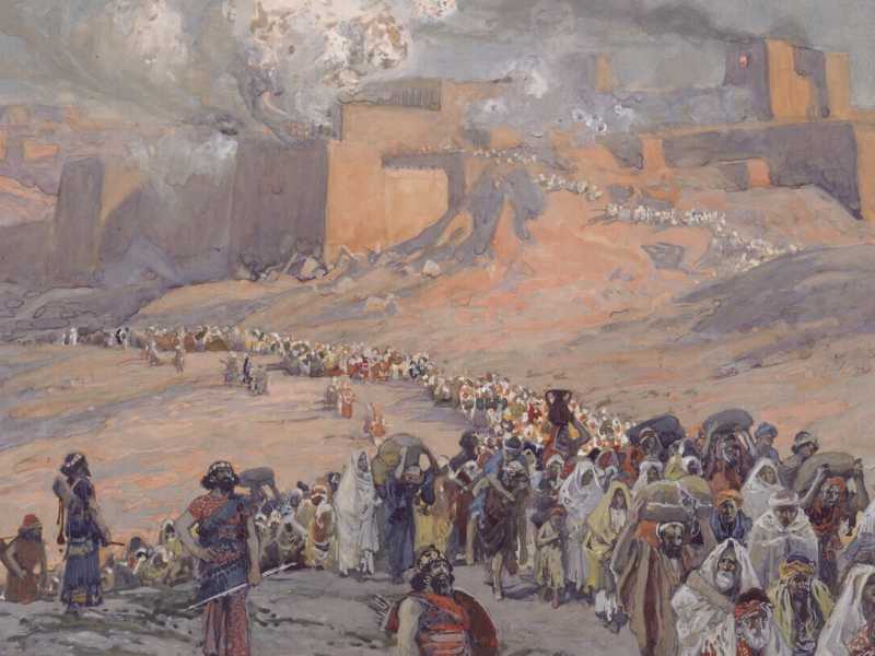Un&rsquo;illustrazione di James Tissot raffigura la deportazione degli ebrei da parte dei babilonesi (Wikipedia)&nbsp;<br />