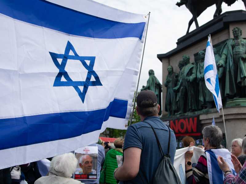 &nbsp;La bandiera di Israele - foto via Getty Images