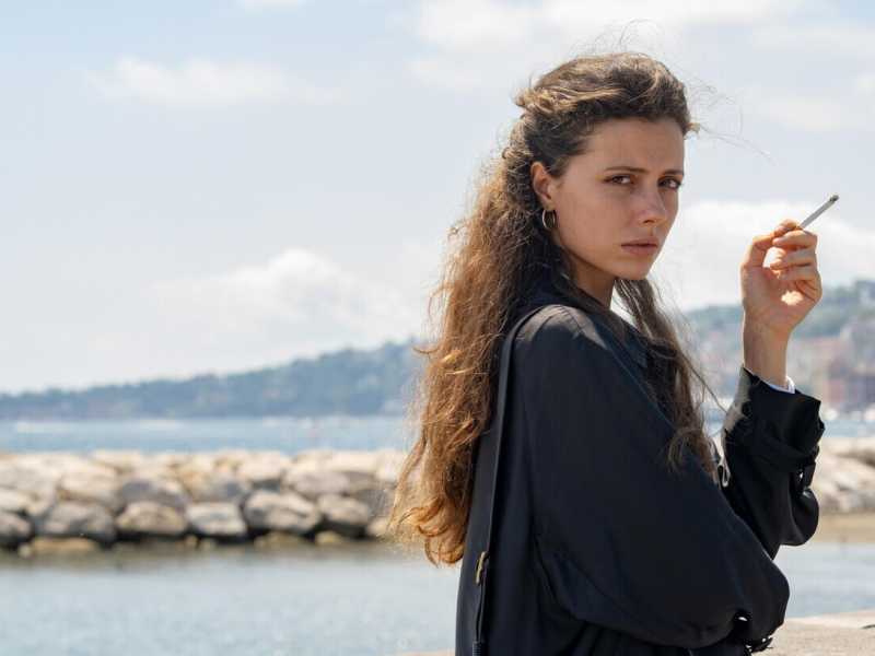 Celeste Dalla Porta, protagonista del nuovo film di Paolo Sorrentino (foto Ansa)&nbsp;<br />