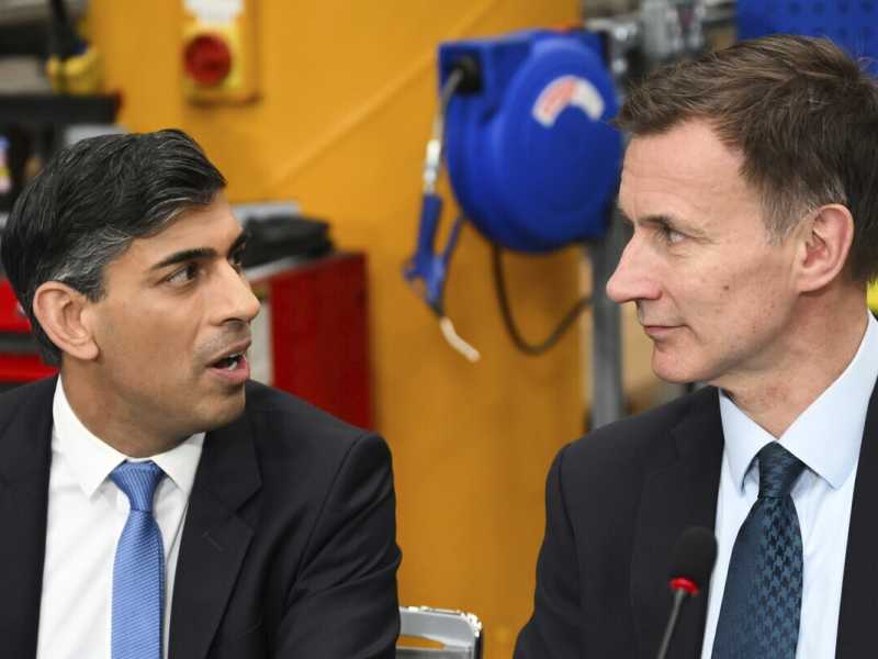  Rishi Sunak e Jeremy Hunt (LaPresse)<br />