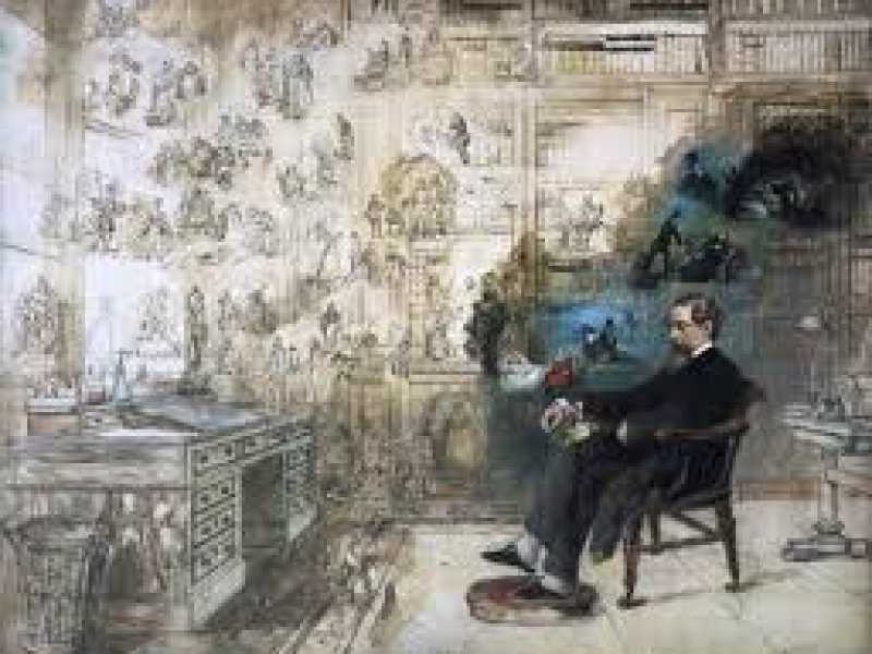 &nbsp;Robert William Buss, Il sogno di Dickens, 1870, Charles Dickens Museum, Londra<br />