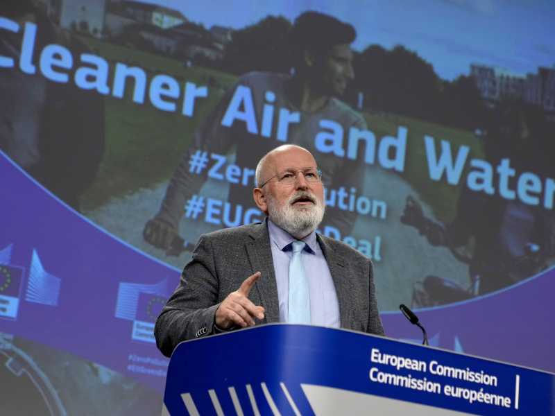 LaPfreIl commissario europeo per il Grean deal, Frans Timmermans (LaPresse)<br />