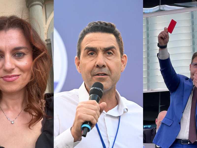 &nbsp;Susanna ceccardi, Roberto Vannacci e Angelo Ciocca - foto Twitter e Ansa