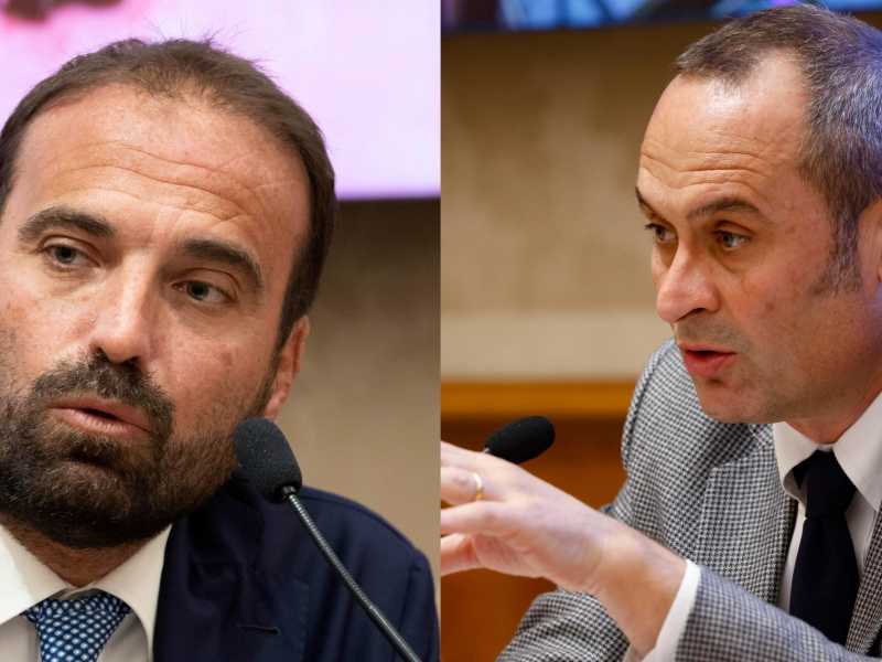 &nbsp;Luigi Marattin ed Enrico Costa - foto Ansa
