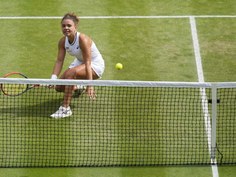 Jasmine Paolini a Wimbledon (foto Ap, via LaPresse)