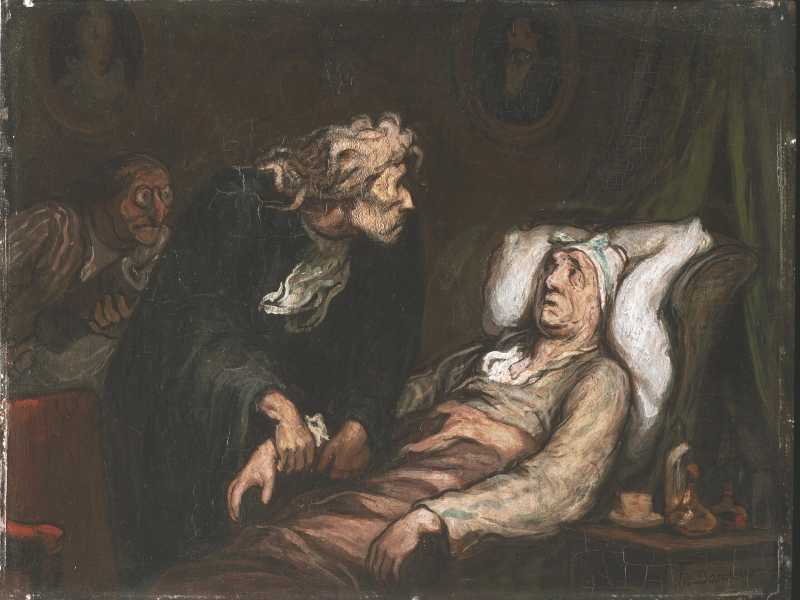 Le Malade imaginaire di Honor&eacute; Daumier&nbsp;<br />