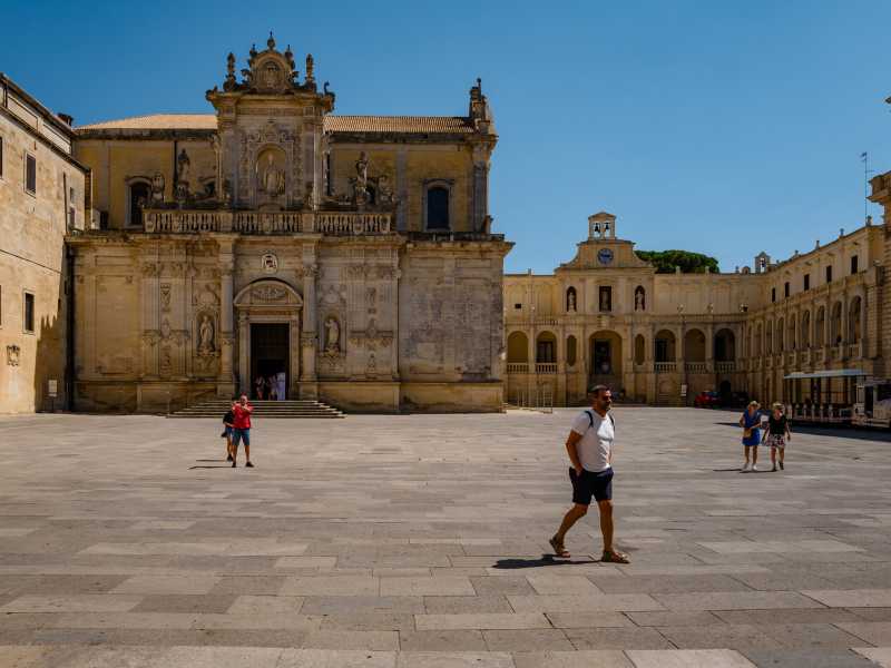 Una foto di Piazza Duomo a Lecce - foto via Getty Images