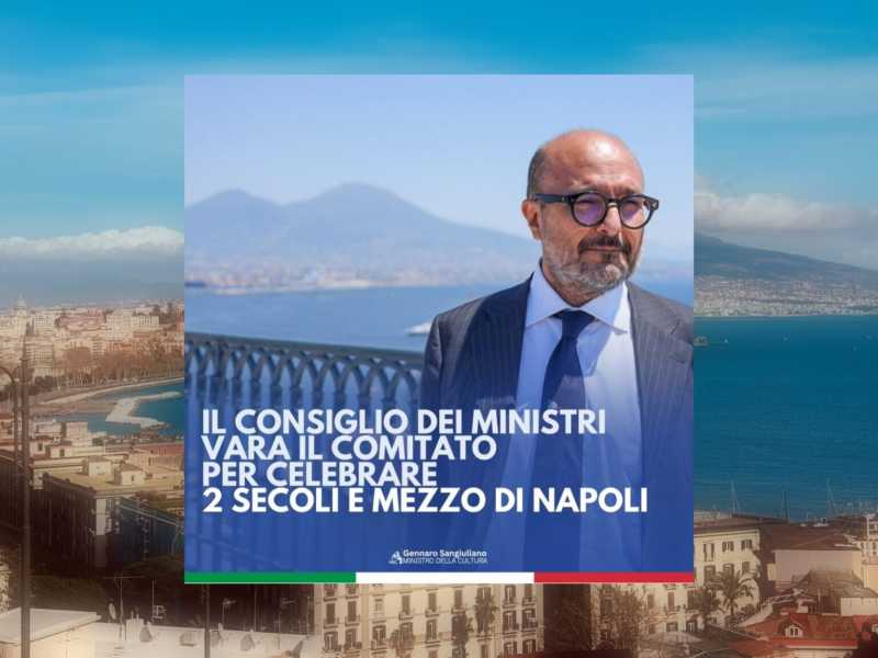 L'ultima gaffe di Sangiuliano: "Celebriamo i 2 secoli e mezzo di Napoli", ma in realtà sono 2500 anni