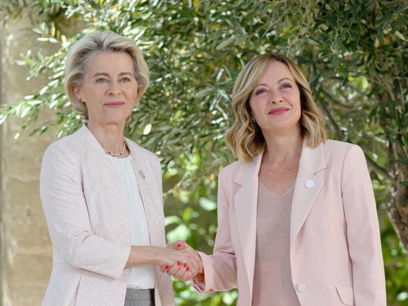 &nbsp;Giorgia Meloni e Ursulal von der Leyen - foto Ansa