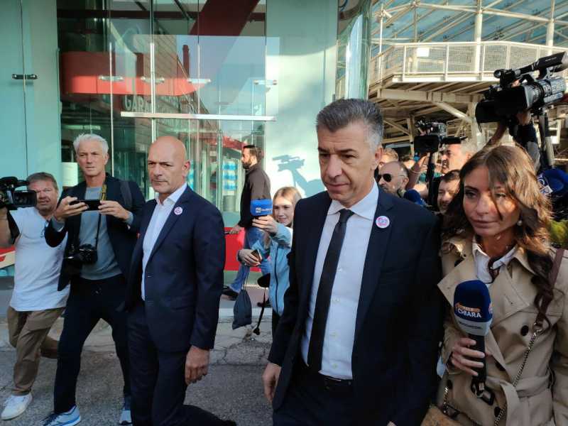 Gino Cecchettin arriva al tribunale per l'inizio del processo contro Filippo Turetta (foto Ansa)&nbsp;<br />