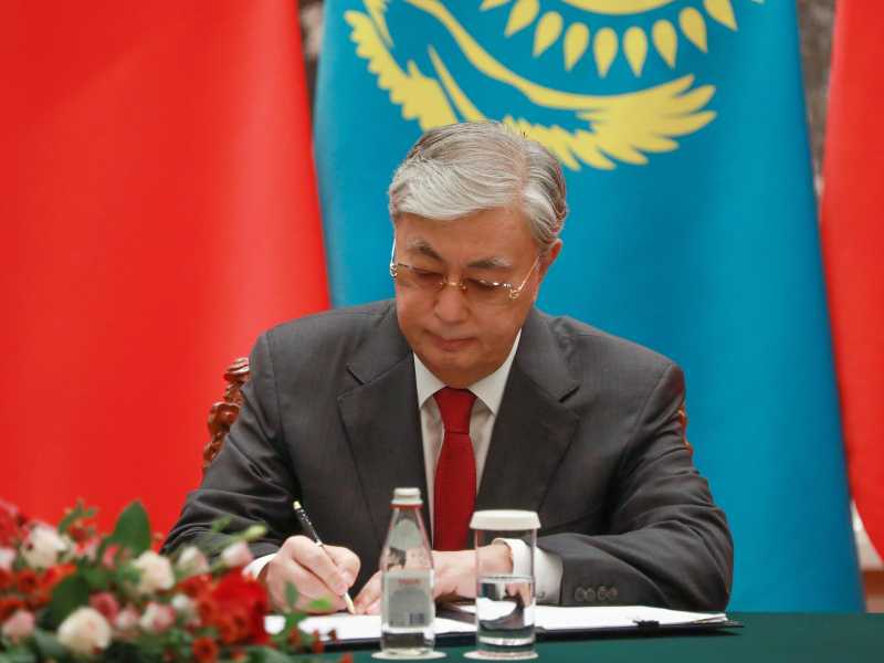 &nbsp;Il presidente del Kazakistan Kassym Jomart Tokayev - foto Ansa