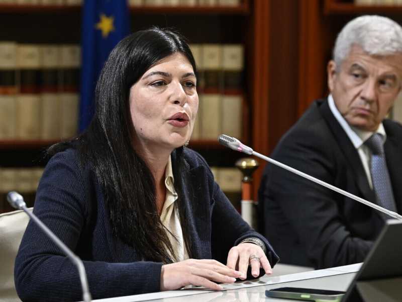 La presidente della commissione parlamentare antimafia Chiara Colosimo (foto Ansa)