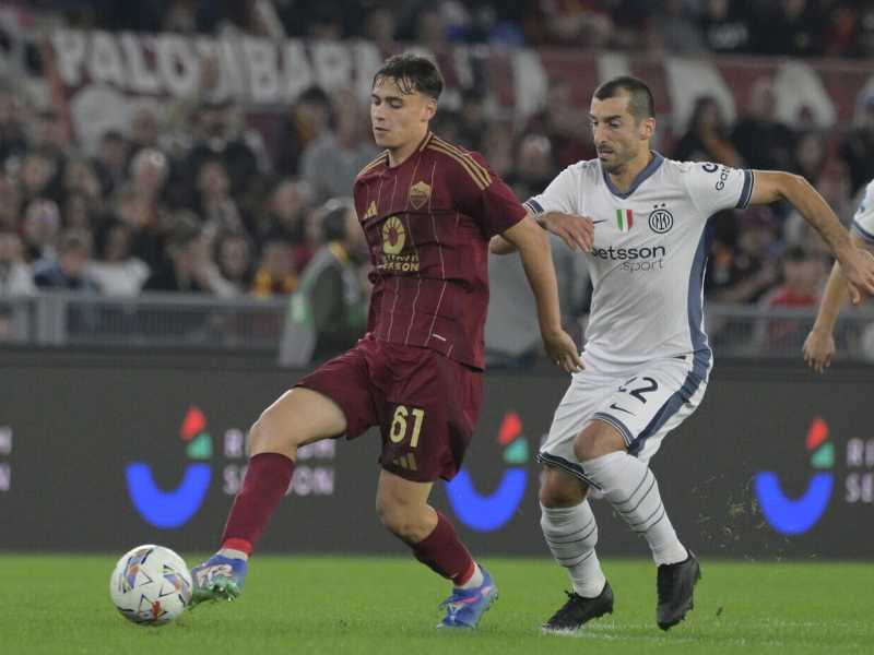 Il centrocampista della Roma Niccol&ograve; Pisilli (foto LaPresse)