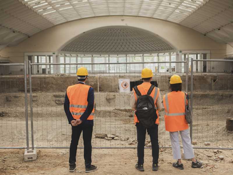 Torino, sopralluogo ai cantieri del Valentino per le opere con i fondi Pnrr (LaPresse)&nbsp;<br />