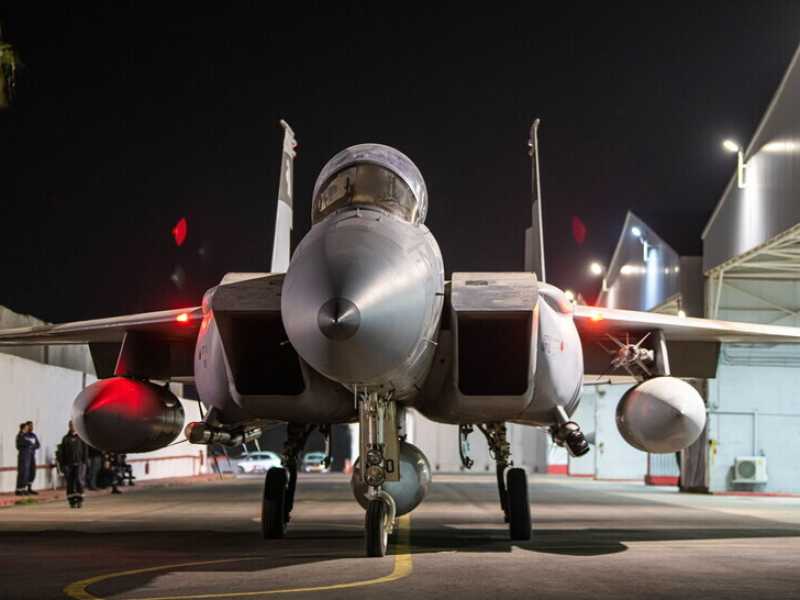 &nbsp;Un jet israeliano pronto al decollo (foto Getty)