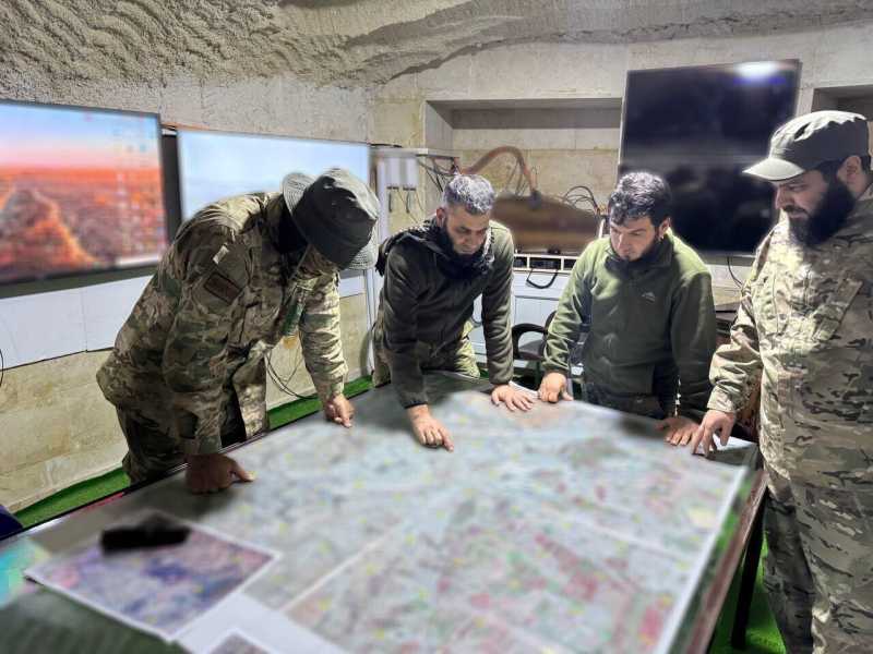 Una foto dell'operation room diffusa dai ribelli 