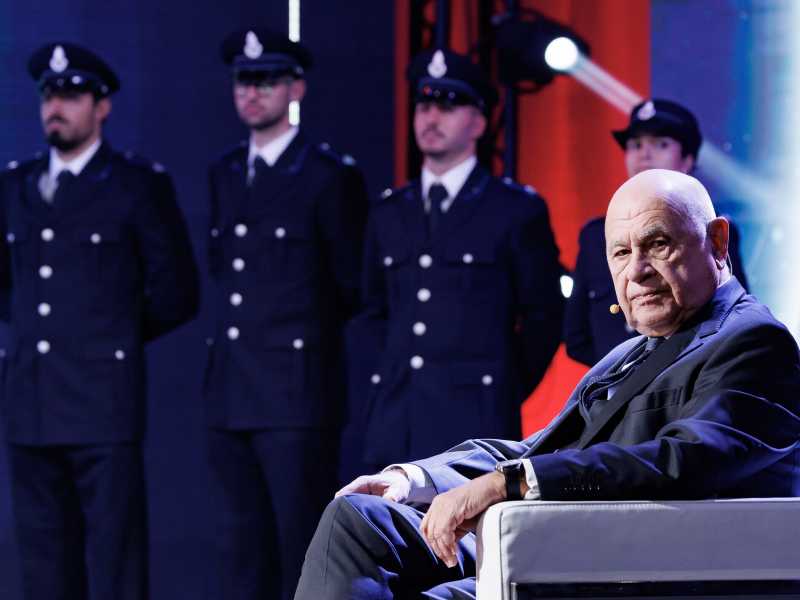  Il ministro della Giustizia Carlo Nordio durante l’intervento al Salone della Giustizia, Roma, 6 Novembre 2024 (Foto Roberto Monaldo / LaPresse)<br />