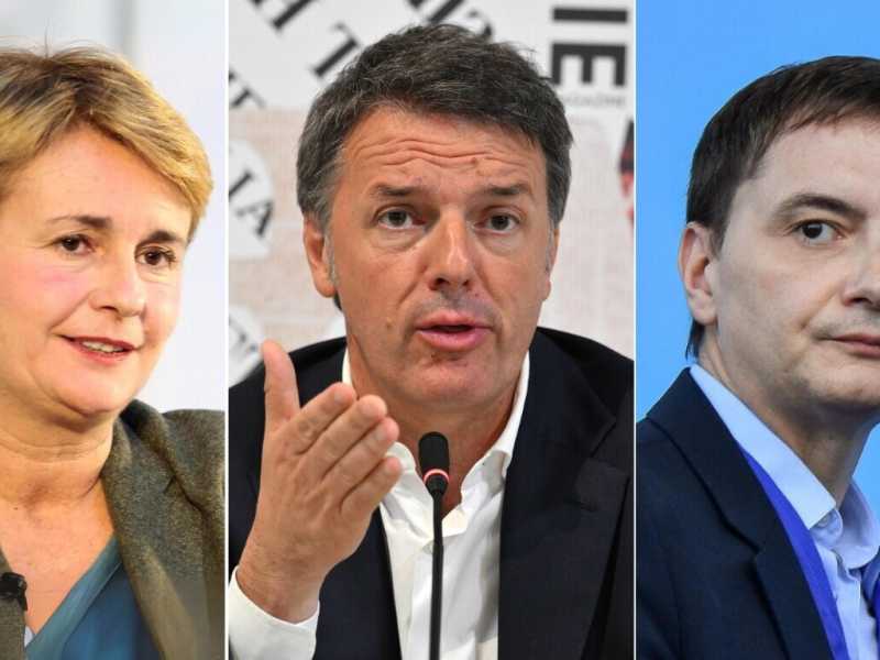 <span style="font-family: Arial, sans-serif; font-size: 12px;">Da sinistra, Federica Guidi, Matteo Renzi e Luca Morisi</span>
