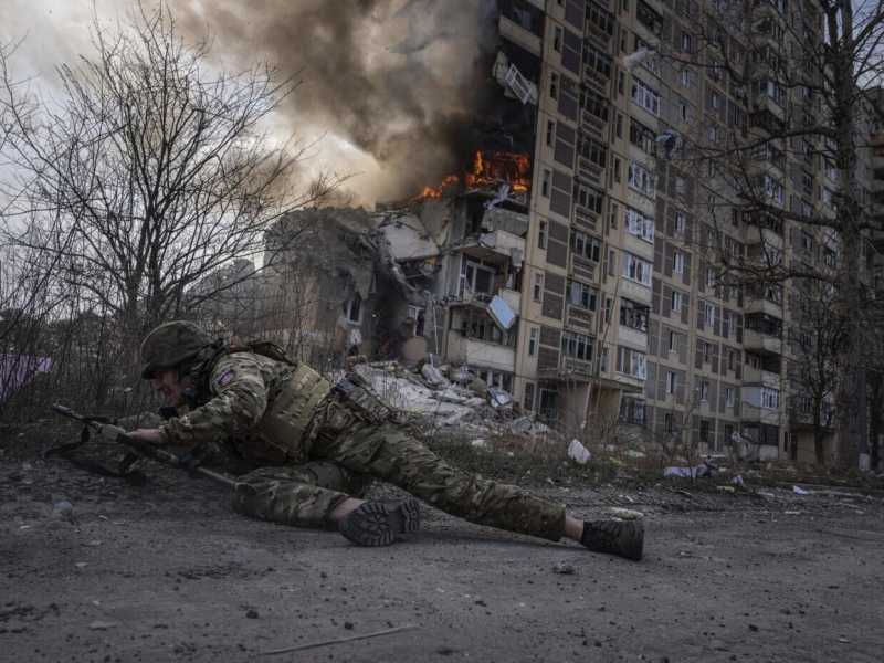 Avdiivka, Ucraina (foto Ap, via LaPresse)<br />