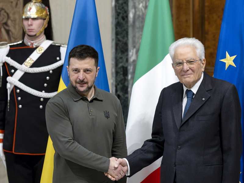 Zelensky a Roma riceve il sostegno dell’Italia