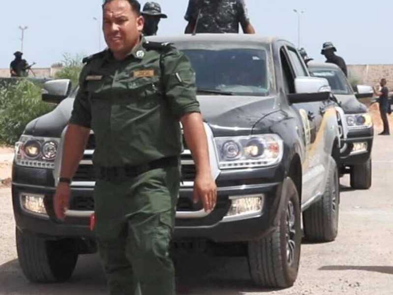 &nbsp;Al Masry con le insegne della polizia giudiziaria libica