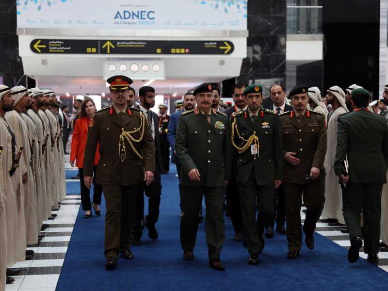 Khalifa Haftar, comandante dell'Esercito nazionale libico con sede a Bengasi (foto Ansa) <br />