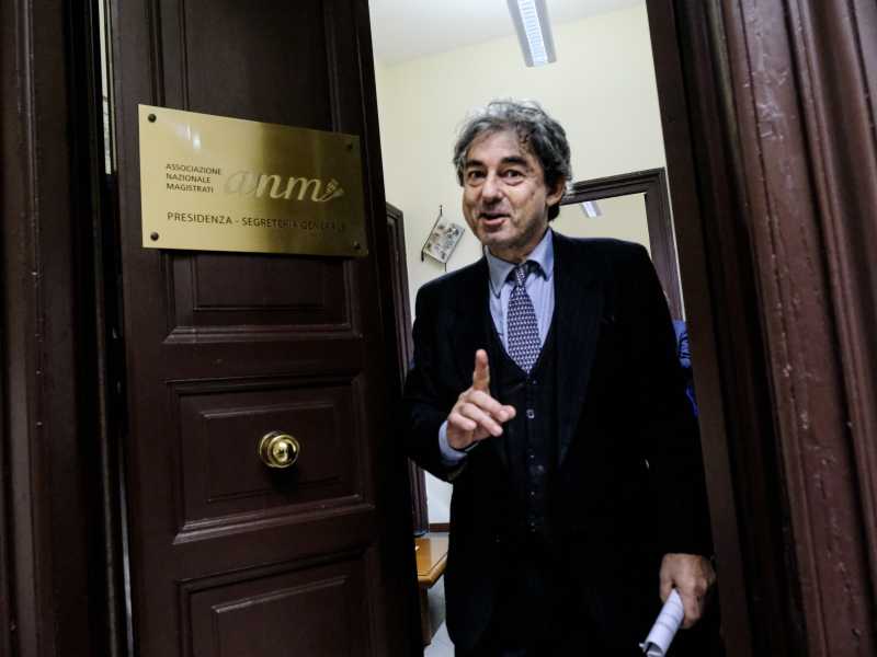 Il presidente Anm Cesare Parodi in occasione della riunione del Comitato direttivo centrale a Roma (Mauro Scrobogna / LaPresse) <br />