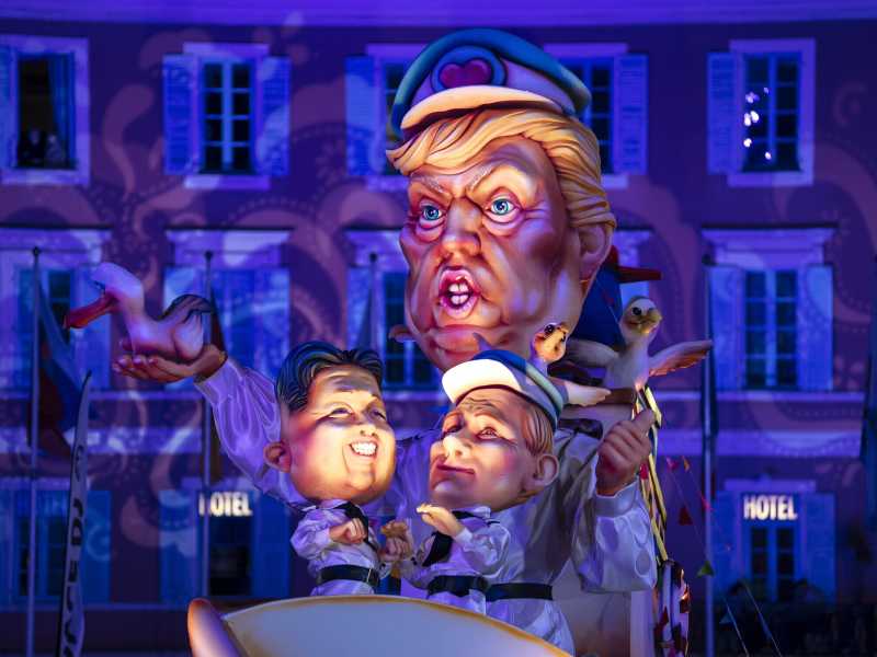 Sfilata di carri al Carnevale di Nizza (LaPresse) <br />