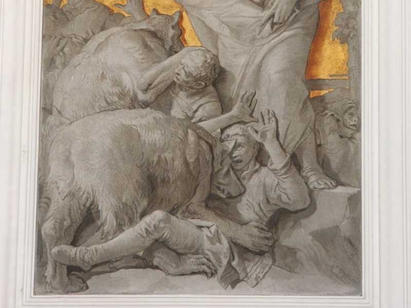 G. Tiepolo, <em>Eliseo e i fanciulli aggrediti dagli orsi</em>, 210.0x115.0, Oratorio Purit&agrave; Udine (Wikipedia Commons)